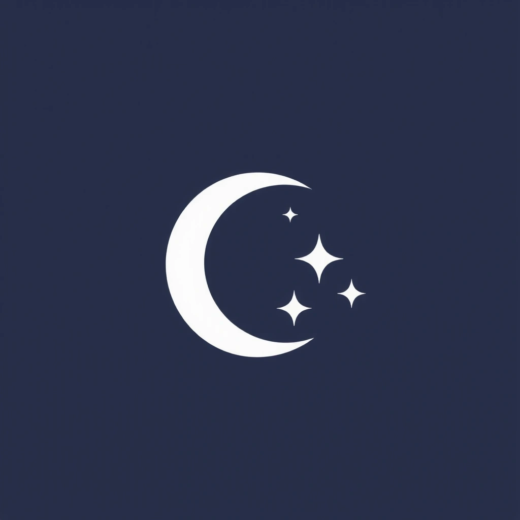 Iconiță cu o lună și stele