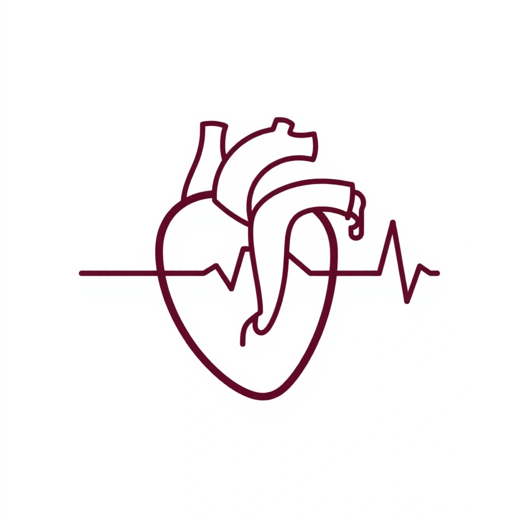 Iconiță cu o inimă și un puls
